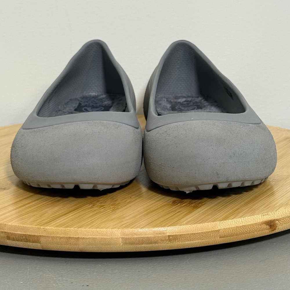 Crocs Mammoth Lined Flats Women's Size 8 Gray Soft Uppers Faux Fur‎ Insoles - Picture 2 of 8